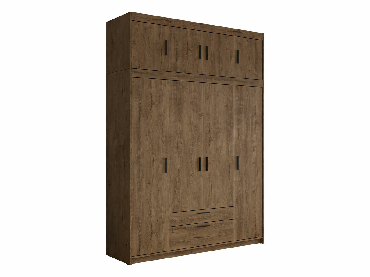 Gardróbszekrény ELENA (Melen 4D), Szín: Lefkas tölgy