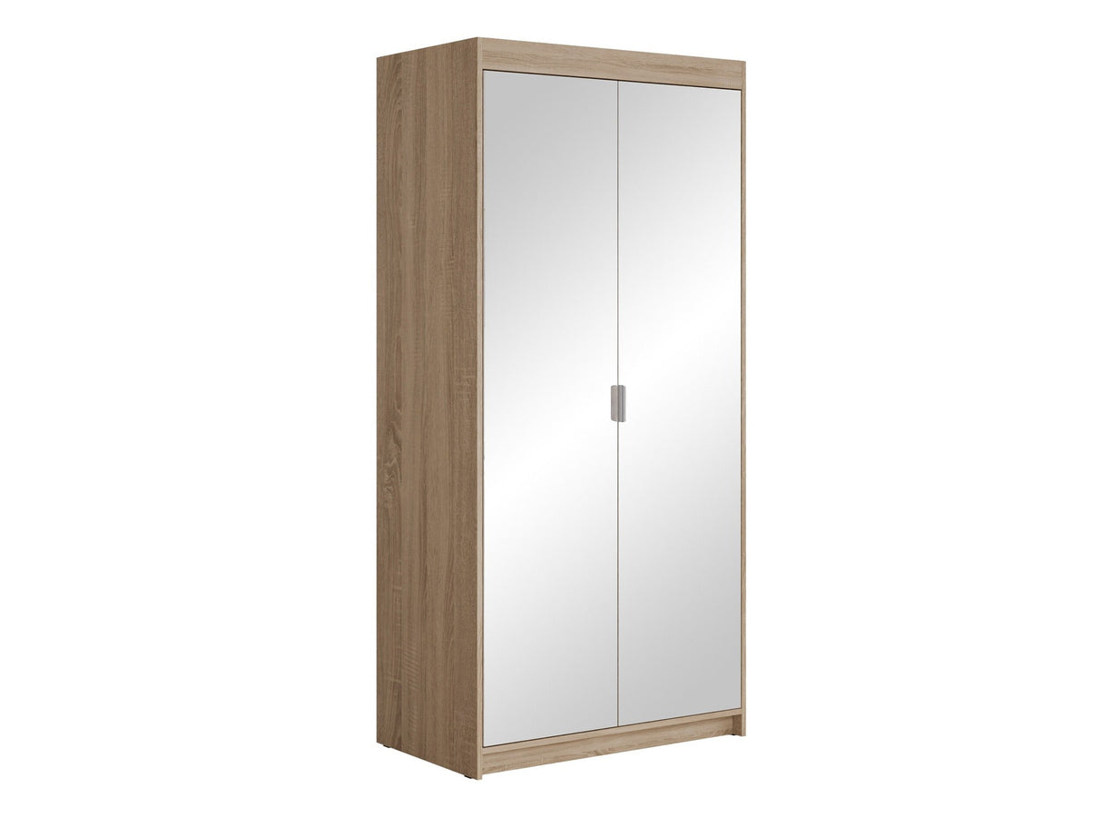 Gardróbszekrény Szafa ELENA 2D z lustrem, Szín: Sonoma tölgy