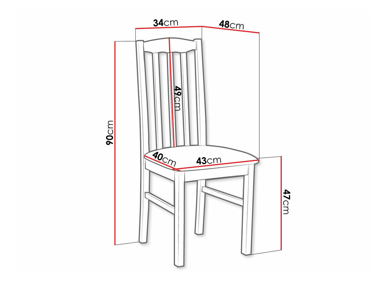 Szék Krzesło BOS 12 DR, Kárpit: Paros 2, Fa színe: Égerfa