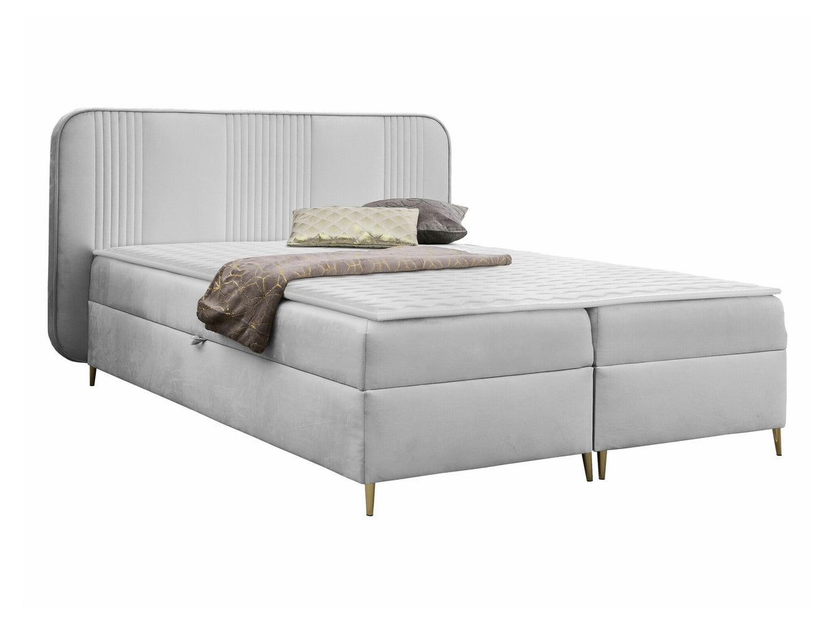 Kontinentális ágy Łoże kontynentalne FANDY 120x200 + topper M, Szín: Magic Velvet 2239, Alvó felület mérete: 120 x 200 cm