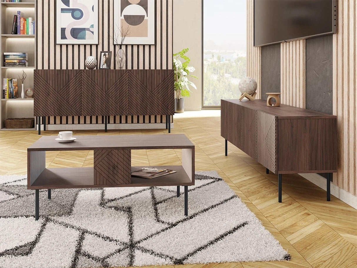 Nappali szett Meble ART DECO I Orzech Warmia/Orzech Warmia Lakierowany