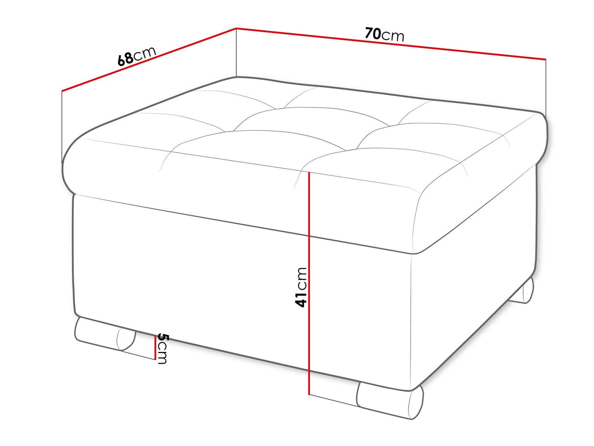 Puff Niko M (Tony), Szín: Coral 55