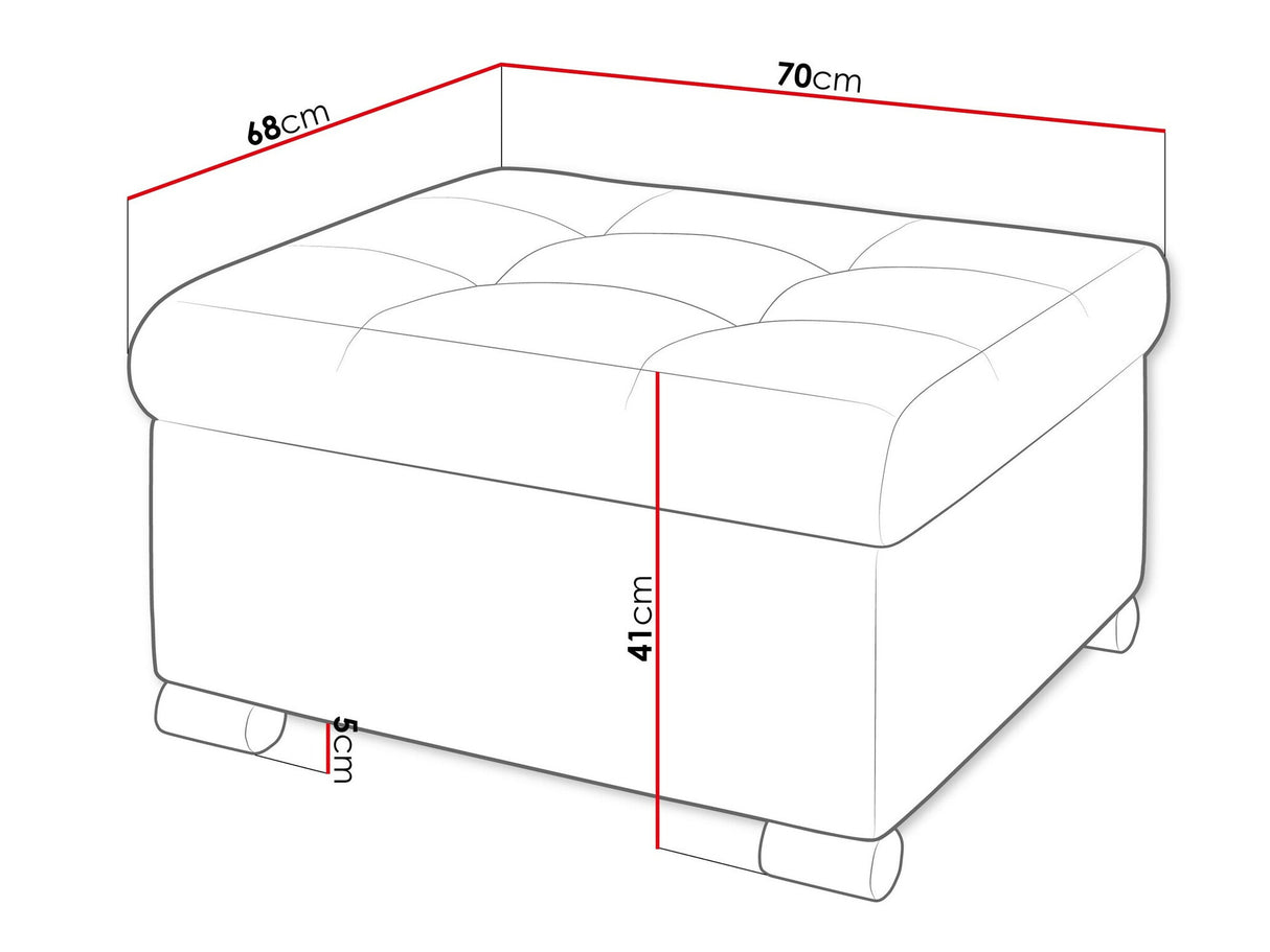 Puff Niko M (Tony), Szín: Coral 65