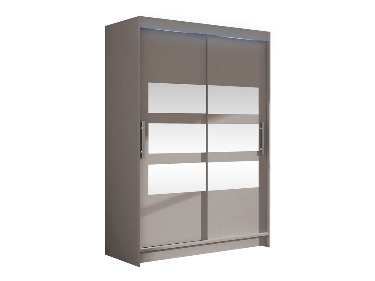 Gardróbszekrény Miami V, Szín: Kasmír, Led világítás: Igen