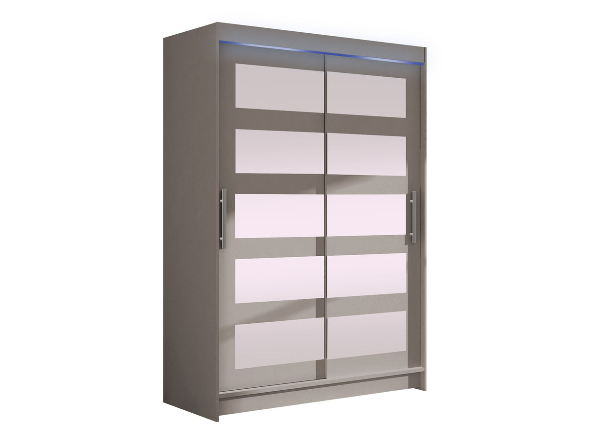 Gardróbszekrény Miami IV, Szín: Kasmír, Led világítás: Igen