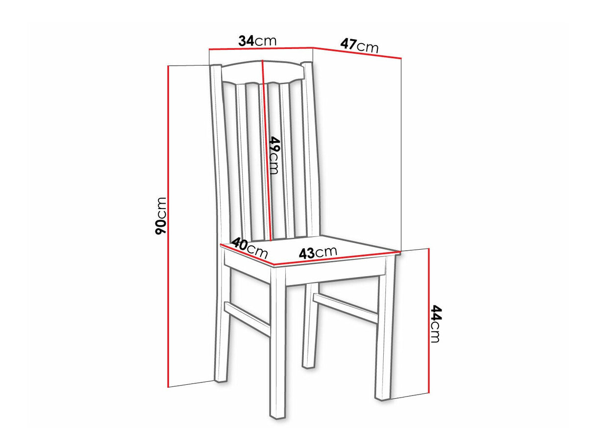 Szék Krzesło BOS 12 DR, Fa színe: Sonoma tölgy