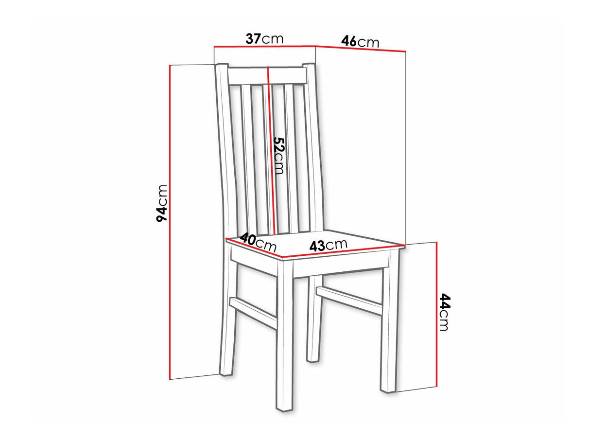 Szék Bos 10 DR (Dalem 10 DR), Szín: Sonoma tölgy