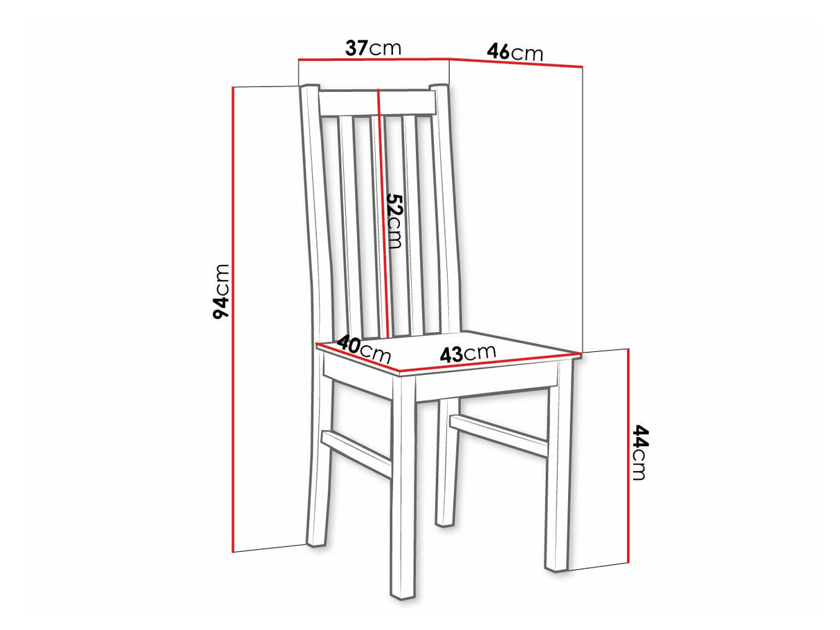 Szék Bos 10 DR (Dalem 10 DR), Szín: Égerfa