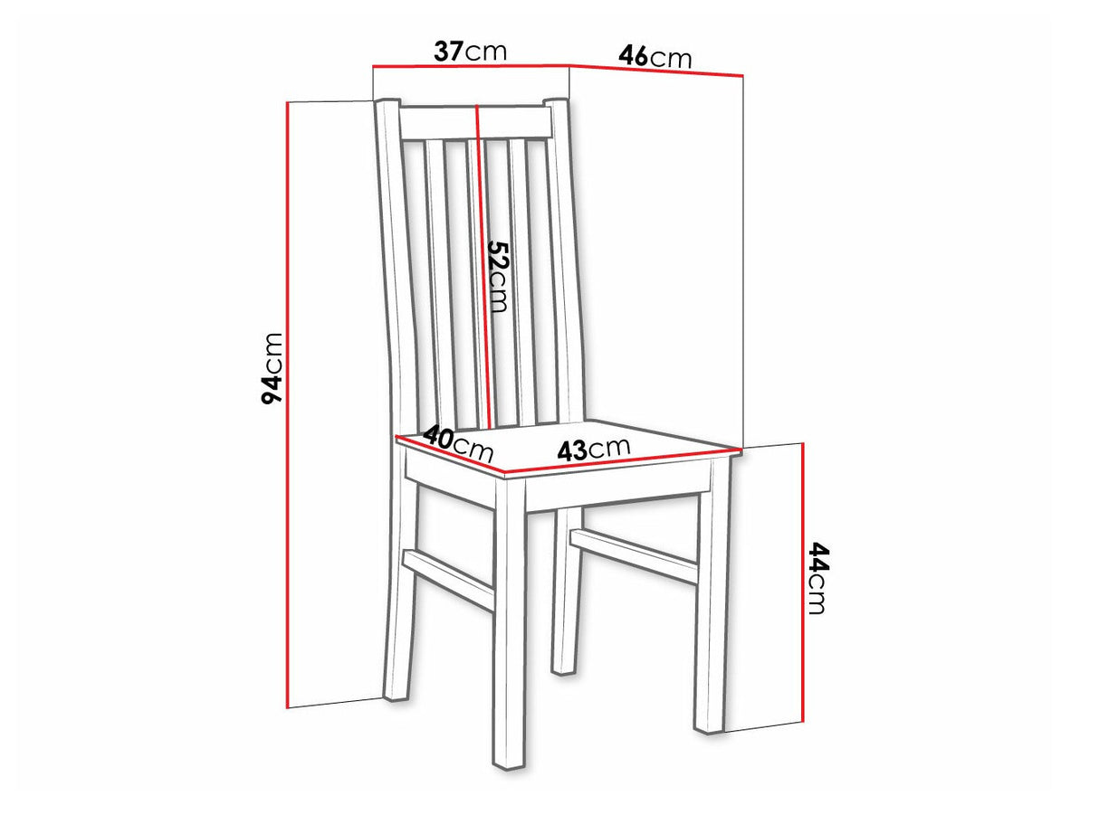 Szék Bos 10 DR (Dalem 10 DR), Szín: Dió