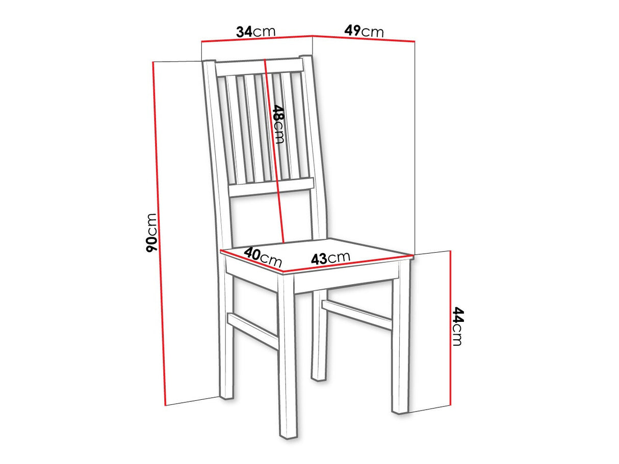Szék NILO 7 D (Zefir 7 D), Szín: Fehér