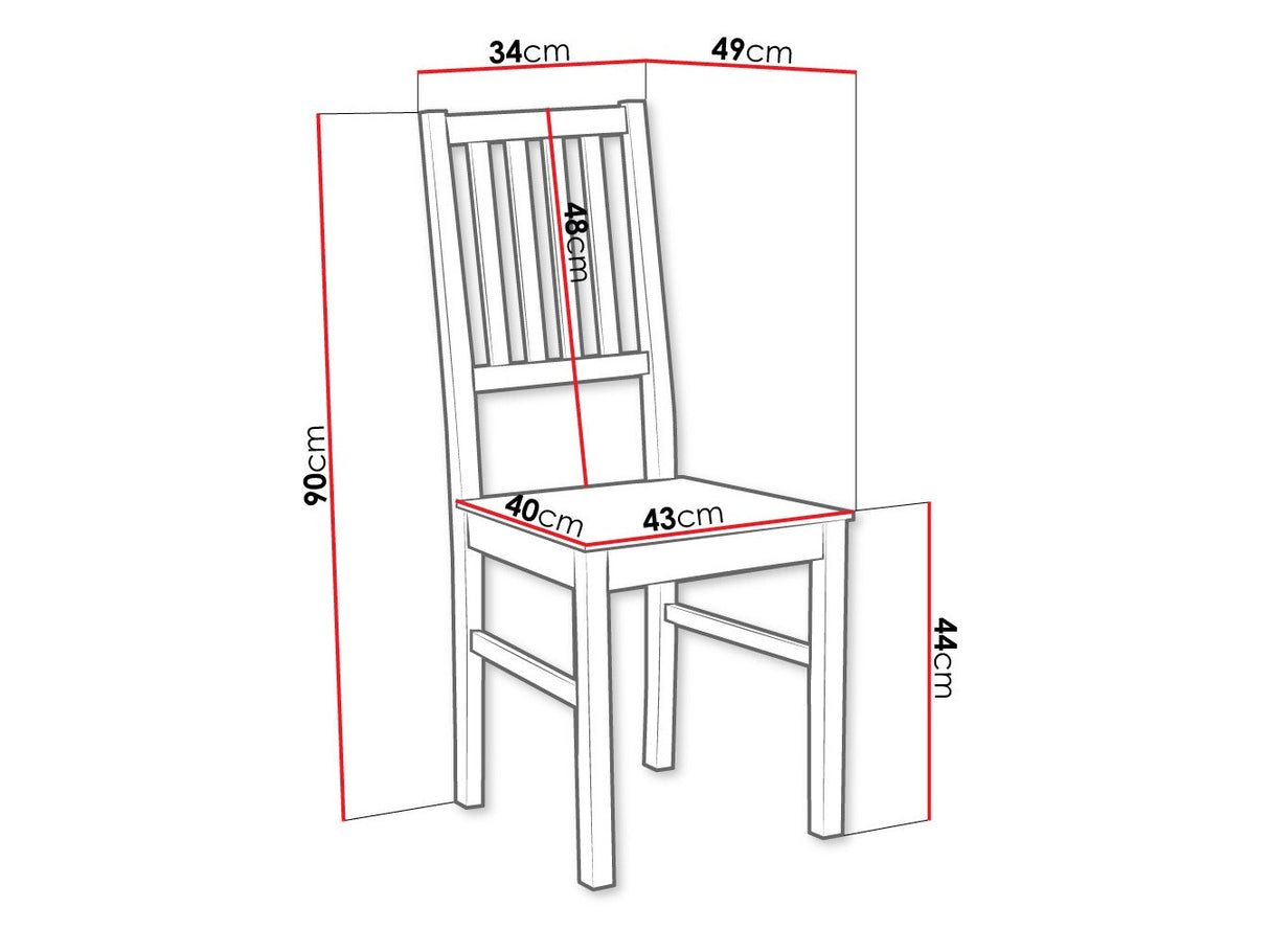 Szék NILO 7 D (Zefir 7 D), Szín: Sonoma tölgy