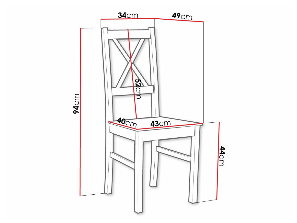 Szék Nilo 10 D (Zefir 10 D), Szín: Fehér