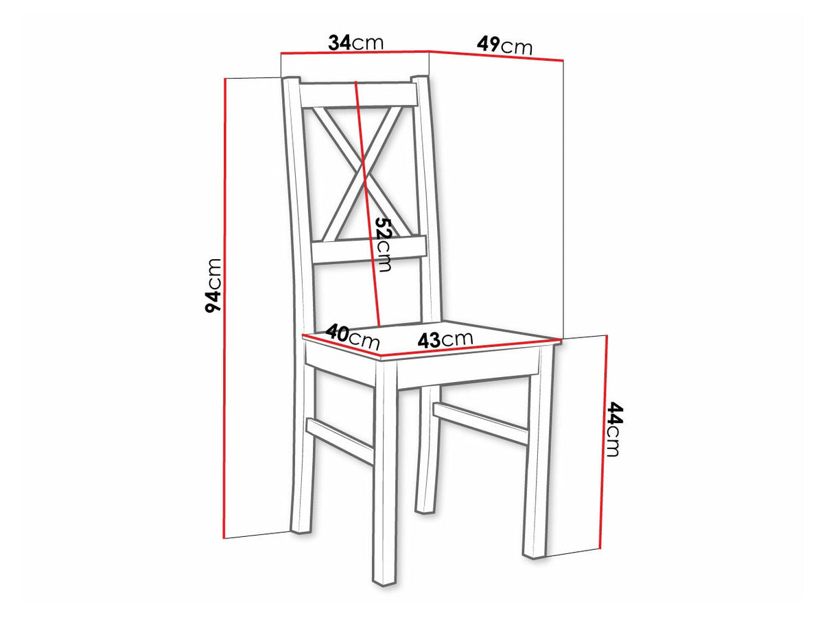 Szék Nilo 10 D (Zefir 10 D), Szín: Sonoma tölgy