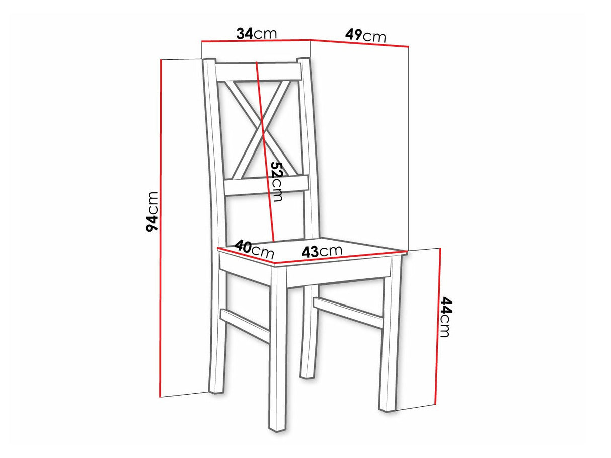 Szék Nilo 10 D (Zefir 10 D), Szín: Fekete
