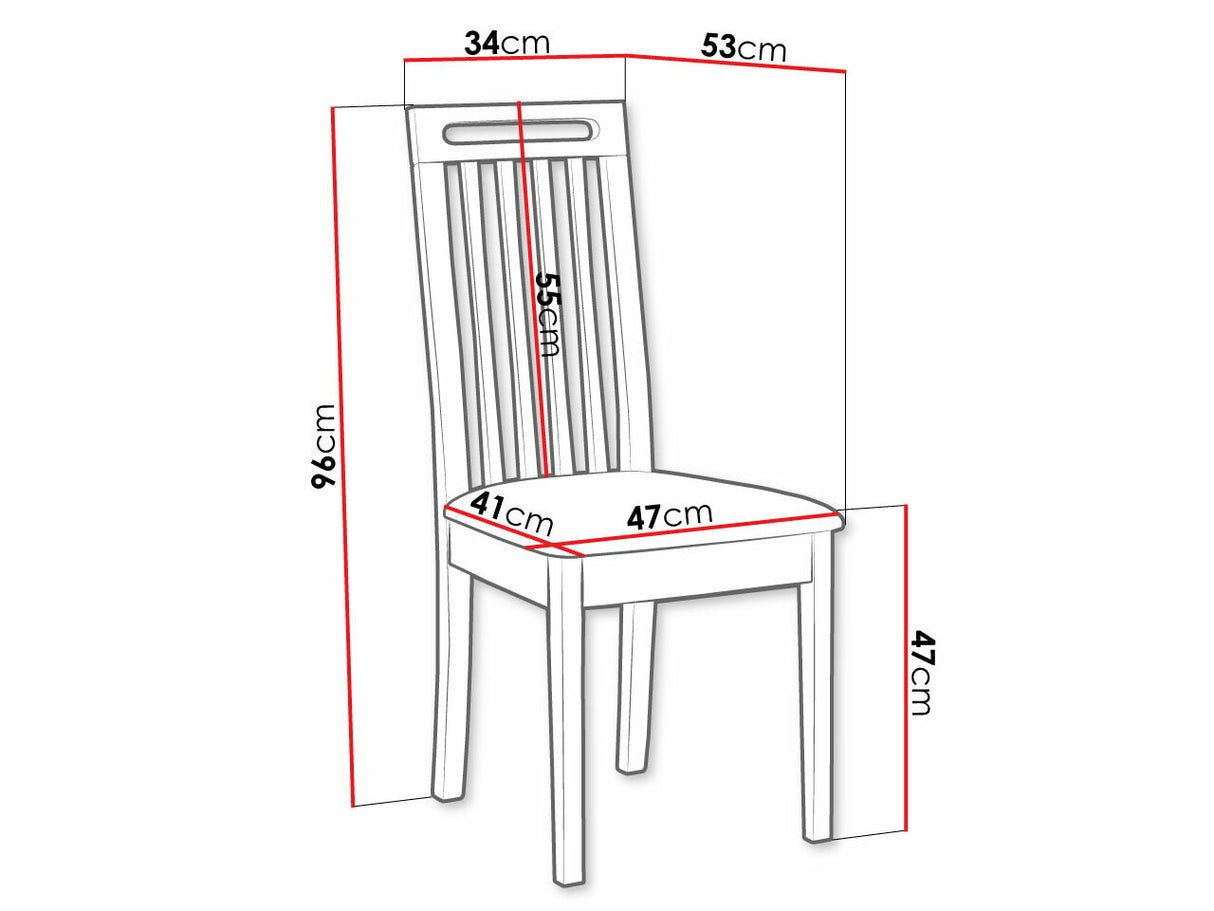 Szék Krzesło ROMA 10, Fa színe: Sonoma tölgy, Kárpit: Hygge 20