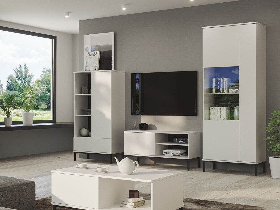 Nappali szett QUERTY III (Marinez III), Szín: Fehér, Led világítás: Nem