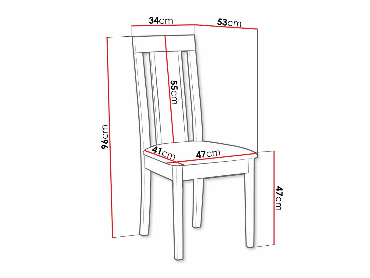 Szék Krzesło ROMA 11, Kárpit: Hygge 20, Fa színe: Fehér
