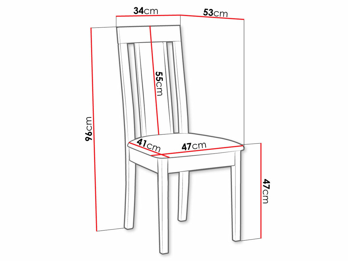 Szék Krzesło ROMA 11, Kárpit: Kronos 7, Fa színe: Fehér