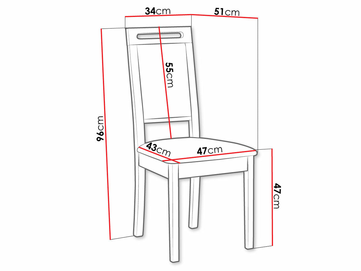 Szék Krzesło ROMA 15, Kárpit: Paros 2, Fa színe: Sonoma tölgy