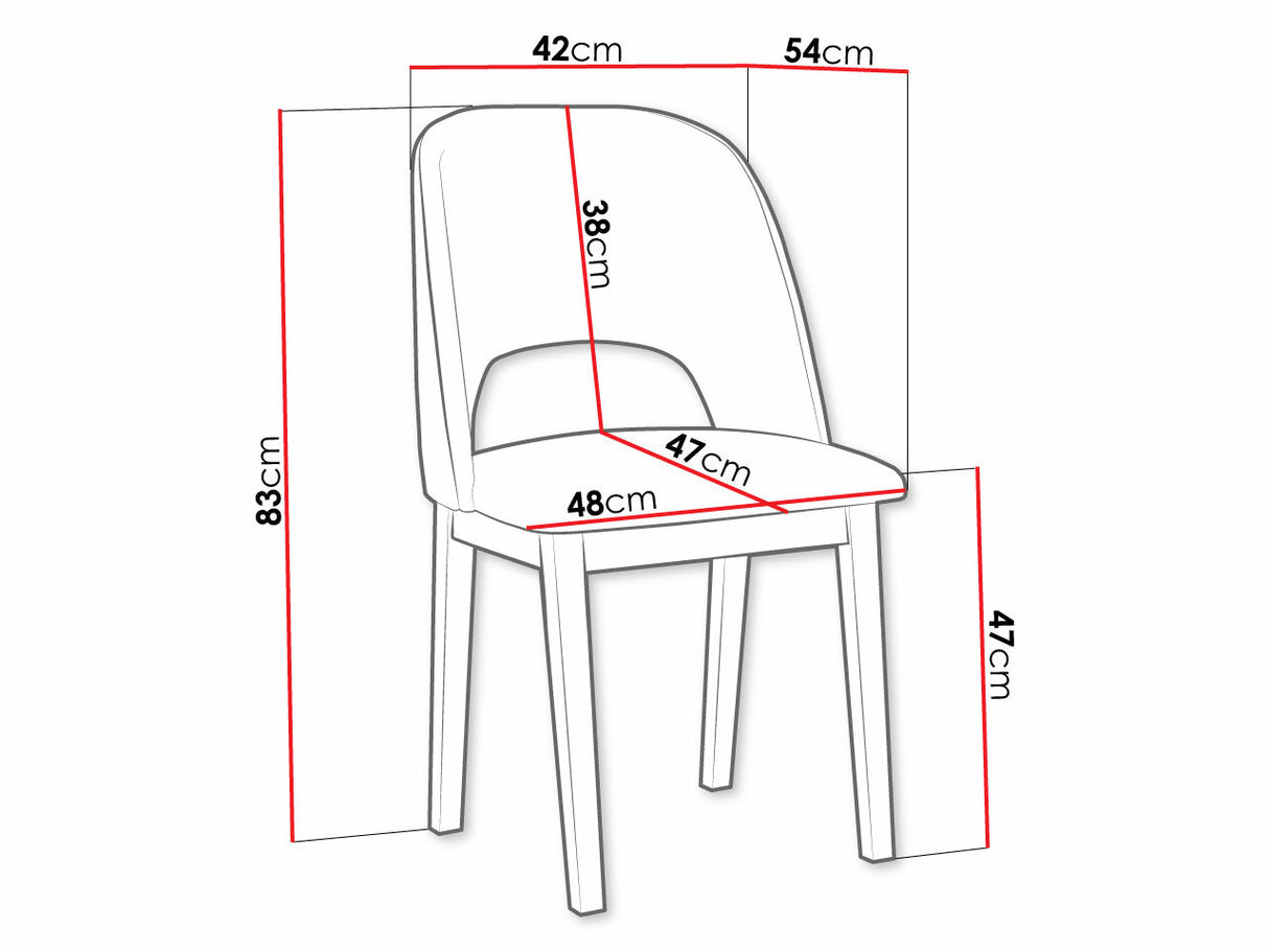 Szék MONTI 2, Fa színe: Sonoma tölgy, Kárpit: Zetta 300
