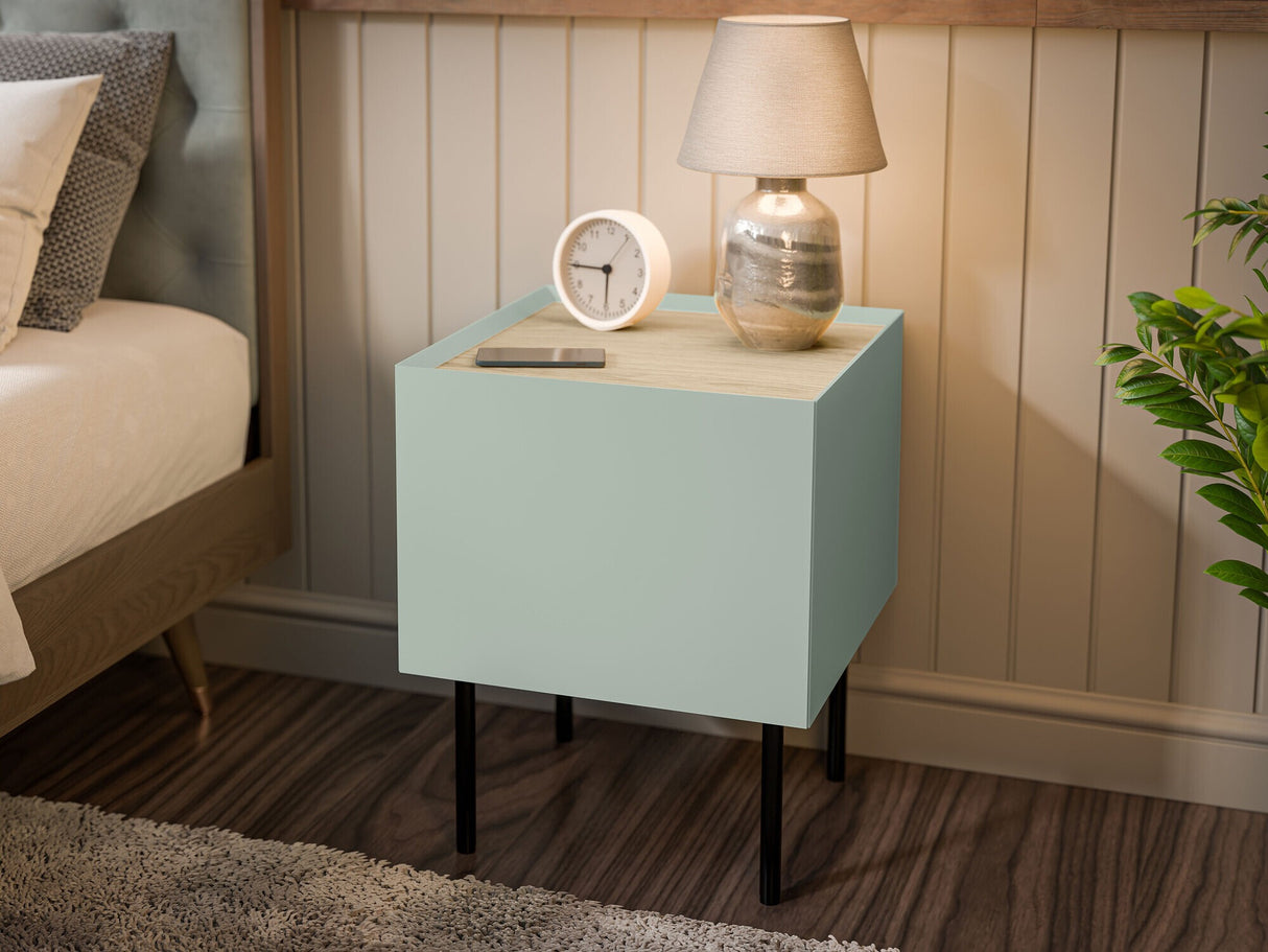 Éjjeliszekrény szett Szafka nemcna FELLINI 2szt., Szín: Világos olajfa + Tölgy