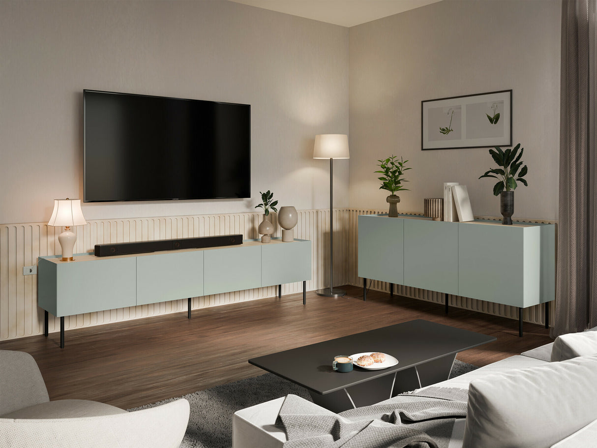 Nappali szett Meble FELLINI I, Szín: Világos olajfa + Tölgy