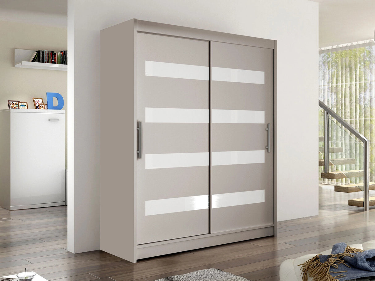 Gardróbszekrény Westa IV (Presto), Szín: Kasmír, Led világítás: Nem