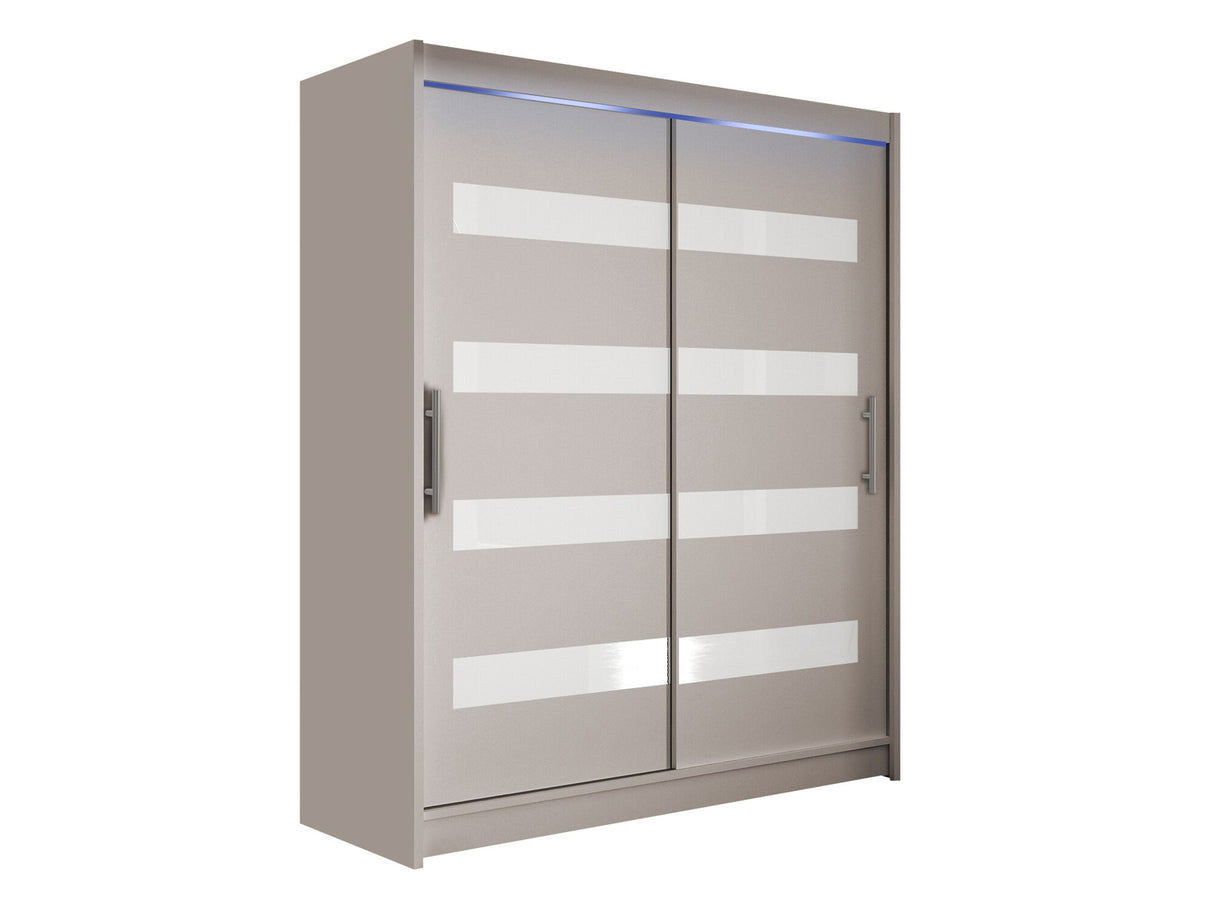 Gardróbszekrény Westa IV (Presto), Szín: Kasmír, Led világítás: Igen