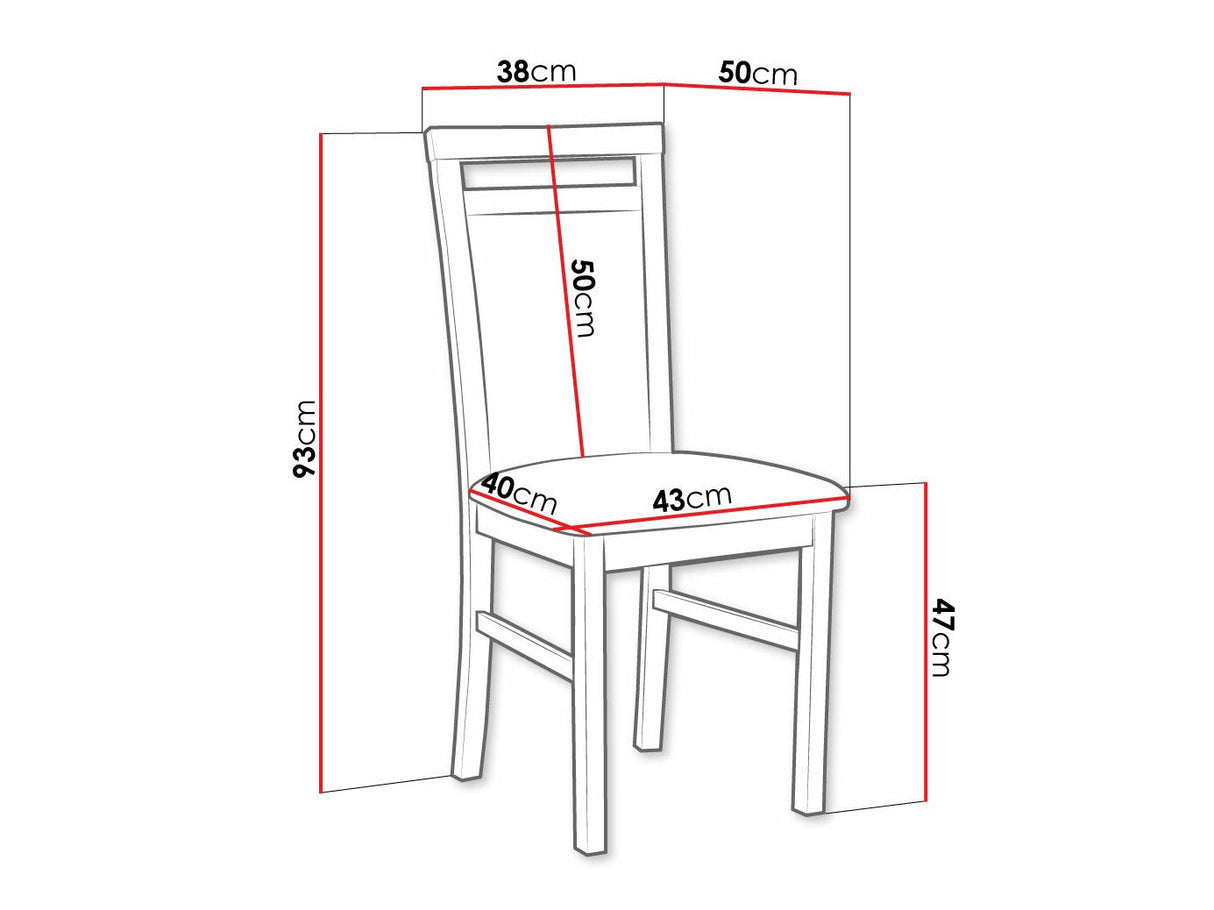 Szék Milanem 5 (Figaro 5), Fa színe: Dió, Kárpit: 25x - Paros 2