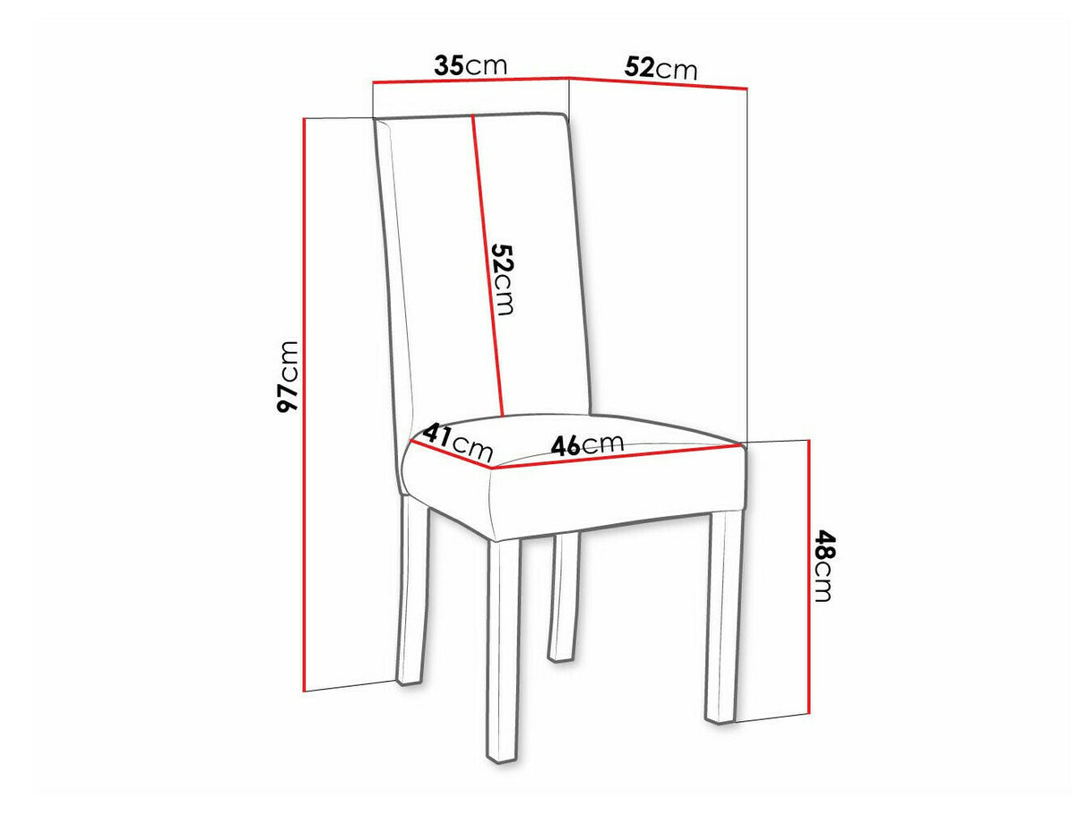 Szék Roma (Heven 2), Fa színe: Fehér, Kárpit: Soro 28