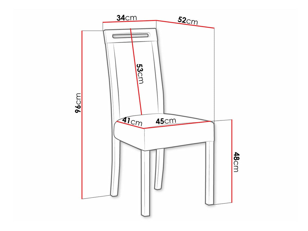 Szék Roma 5 (Heven 5), Fa színe: Dió, Kárpit: 25x - Paros 2
