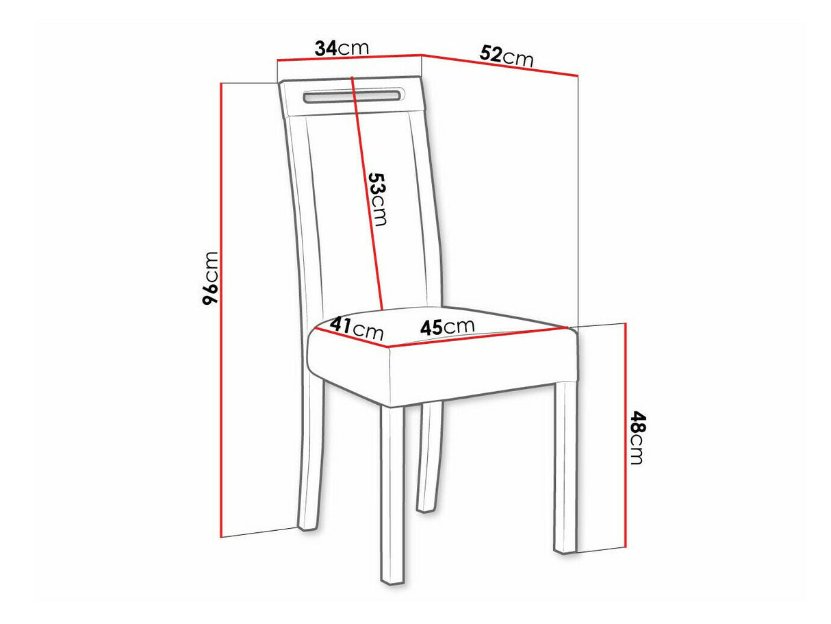 Szék Roma 5 (Heven V5), Fa színe: Fehér, Kárpit: Soro 28