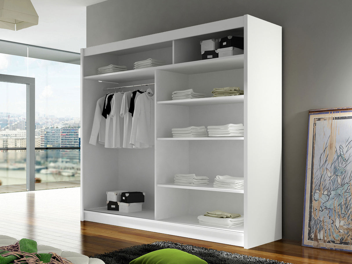 Gardróbszekrény Begáznemű (Roganem), Szín: Kasmír, Led világítás: Nem