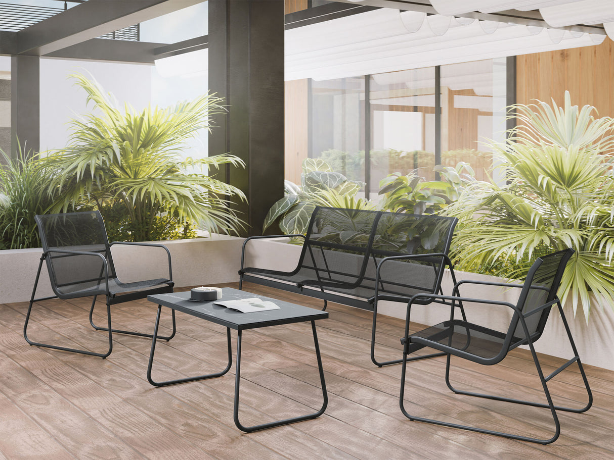 Kerti bútor Zestaw ogrodowy HAKAS, Szín: Antracit