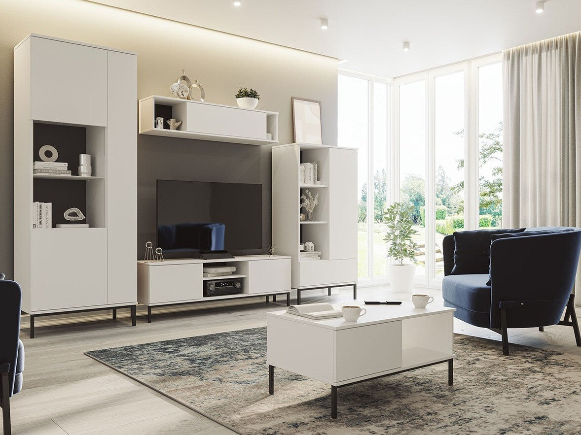 Nappali szett QUERTY II (Marinez II), Szín: Fehér, Led világítás: Nem