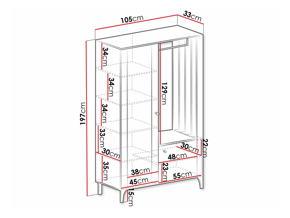 Előszoba garnitúra Garderoba MALUMI Kaszmir