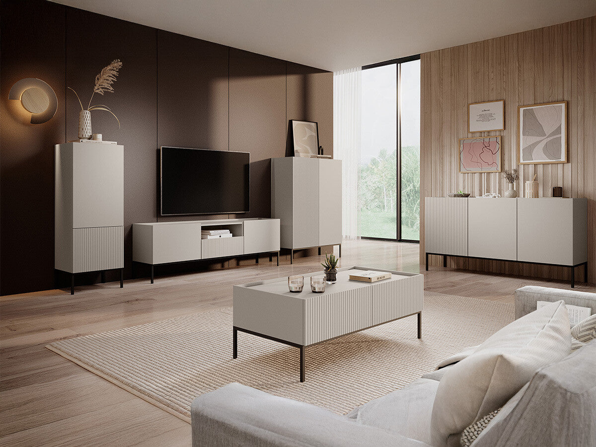 Könyvespolc Komoda COMO 50 2D, Szín: Kasmír