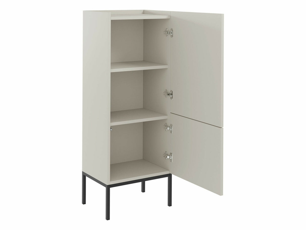 Könyvespolc Komoda COMO 50 2D, Szín: Artisan tölgy + Fekete