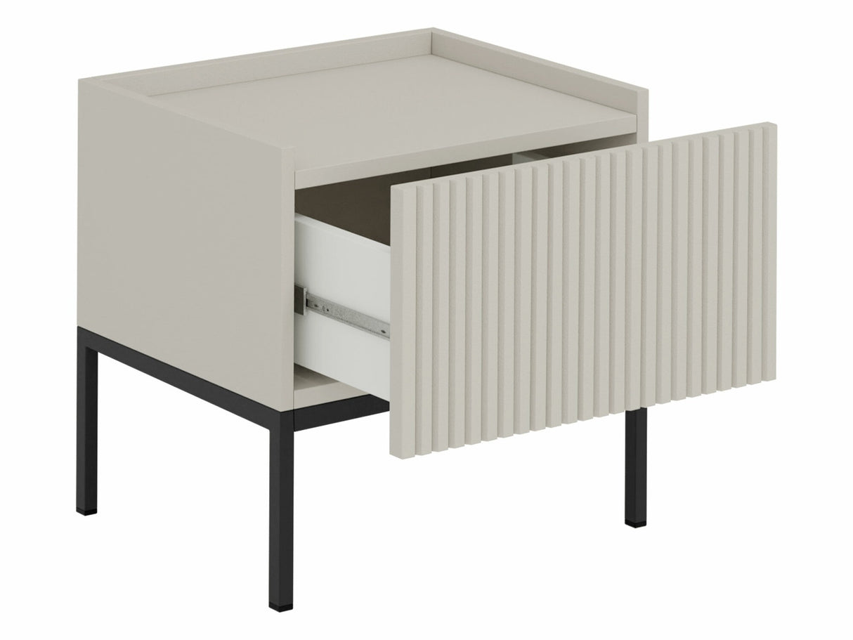 Éjjeliszekrény Stolik nemcny COMO 1SZ, Szín: Artisan tölgy + Fekete