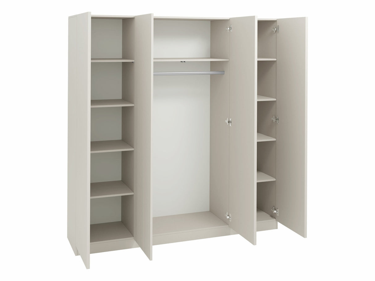 Gardróbszekrény Szafa COMO 4D, Szín: Artisan tölgy + Fekete