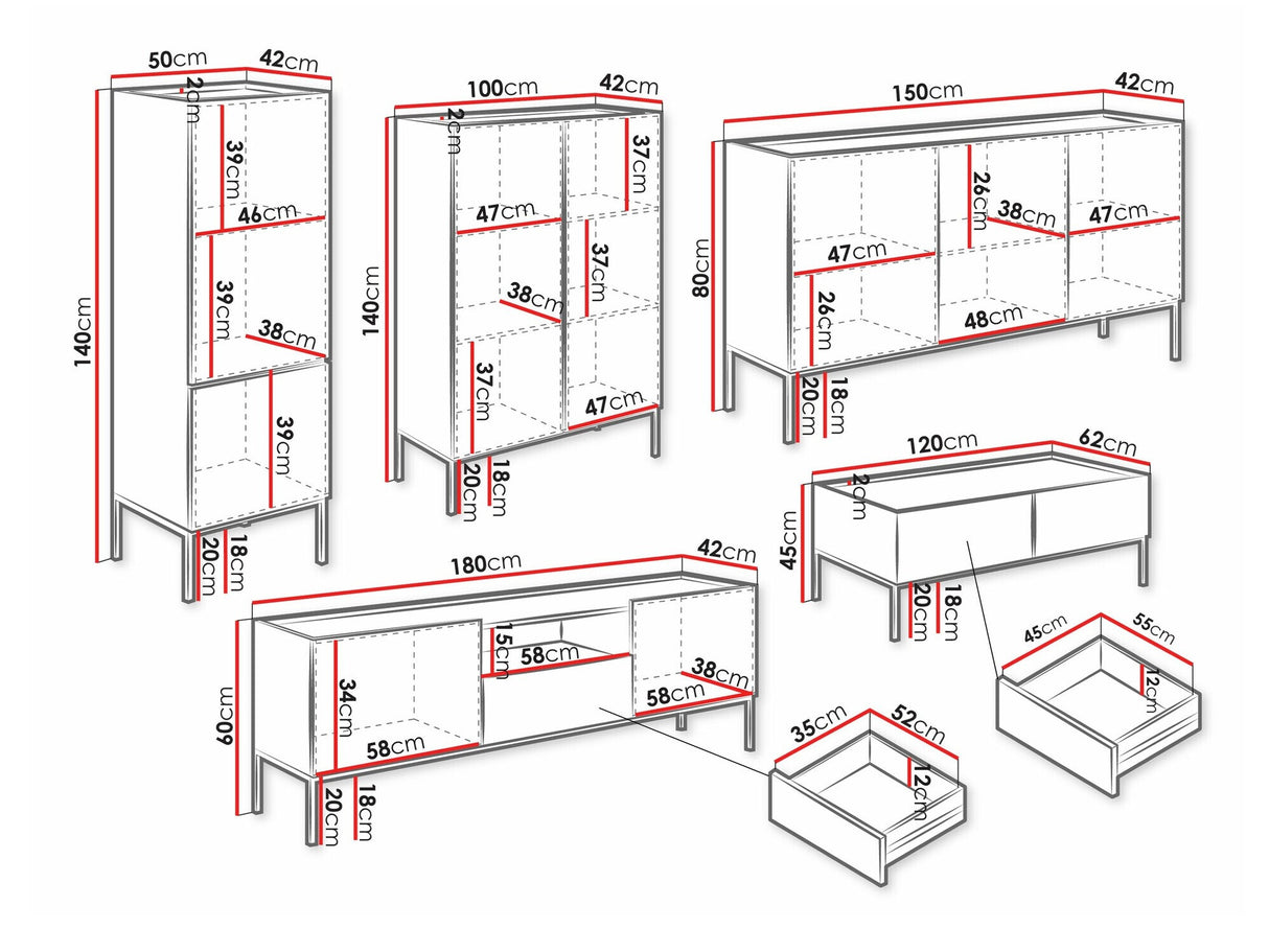 Nappali szett Meble COMO I-E, Szín: Kasmír