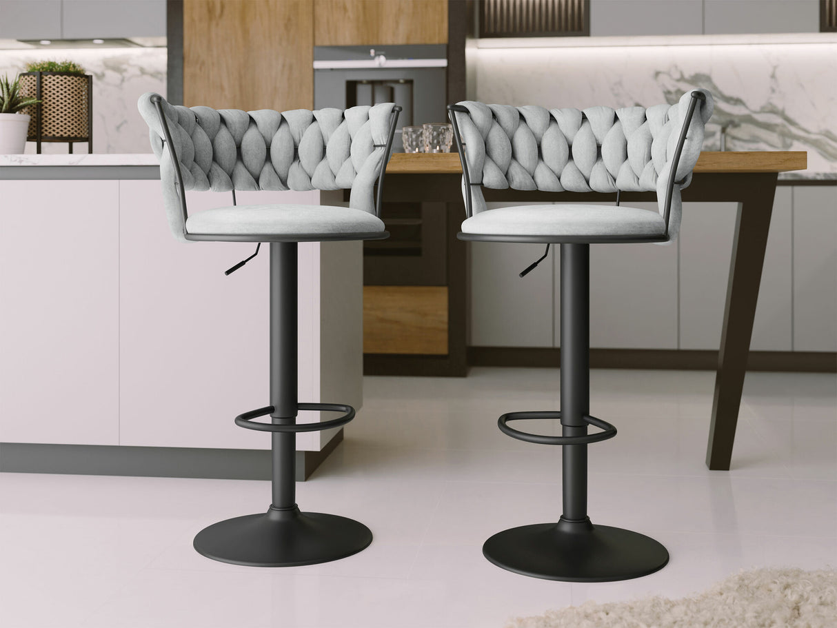 Bárszék Hoker MUZ/BS/1141/BK, Szín: Fekete + Szürke