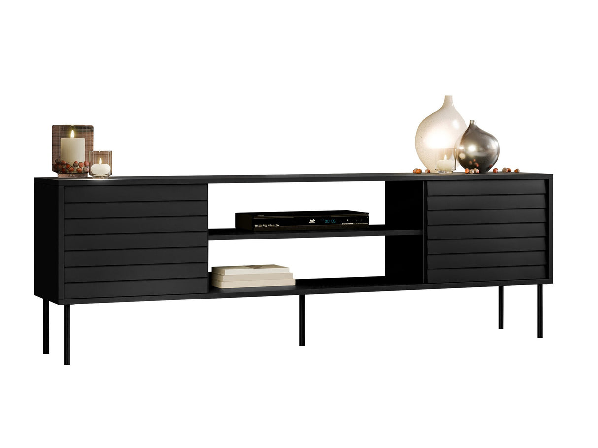 TV-állvány Szafka CORTINA RTV 180 EF, Szín: Fekete