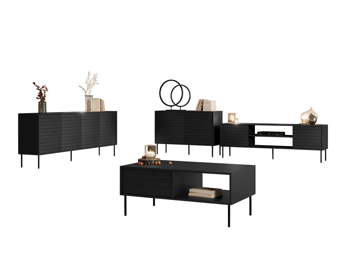 Nappali szett Meble CORTINA II, Szín: Fekete