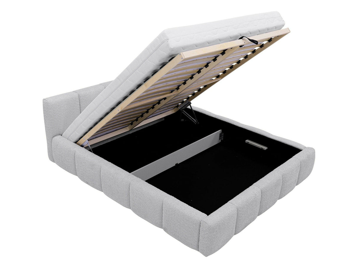 Ágy Łóżko tapicerowane KEVSON, Szín: Kronos 07, Alvó felület mérete: 160 x 200 cm