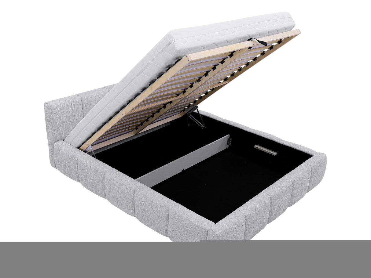 Ágy Łóżko tapicerowane KEVSON, Szín: Kronos 19, Alvó felület mérete: 140 x 200 cm