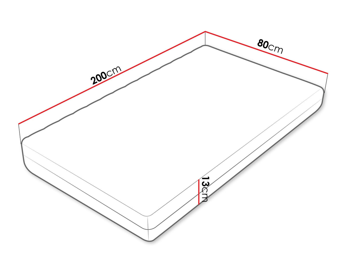 Matrac Unem 13, Méretek: 80 x 200 cm