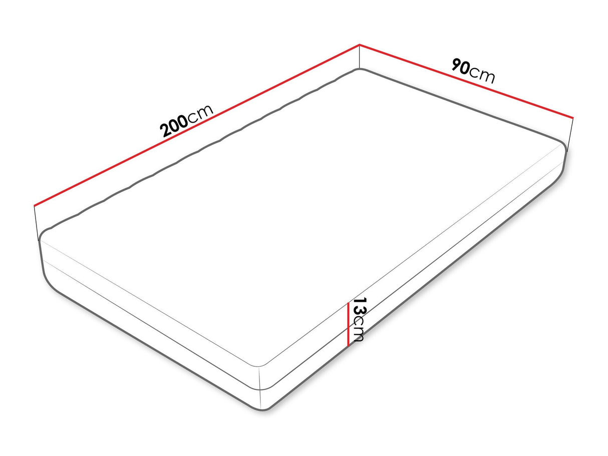 Matrac Unem 13, Méretek: 90 x 200 cm