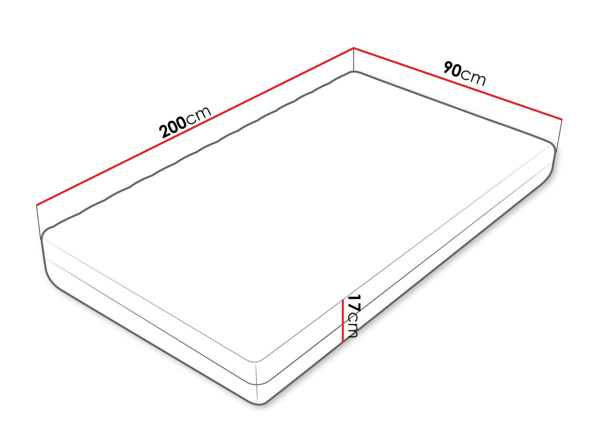 Matrac Unem 17, Méretek: 90 x 200 cm