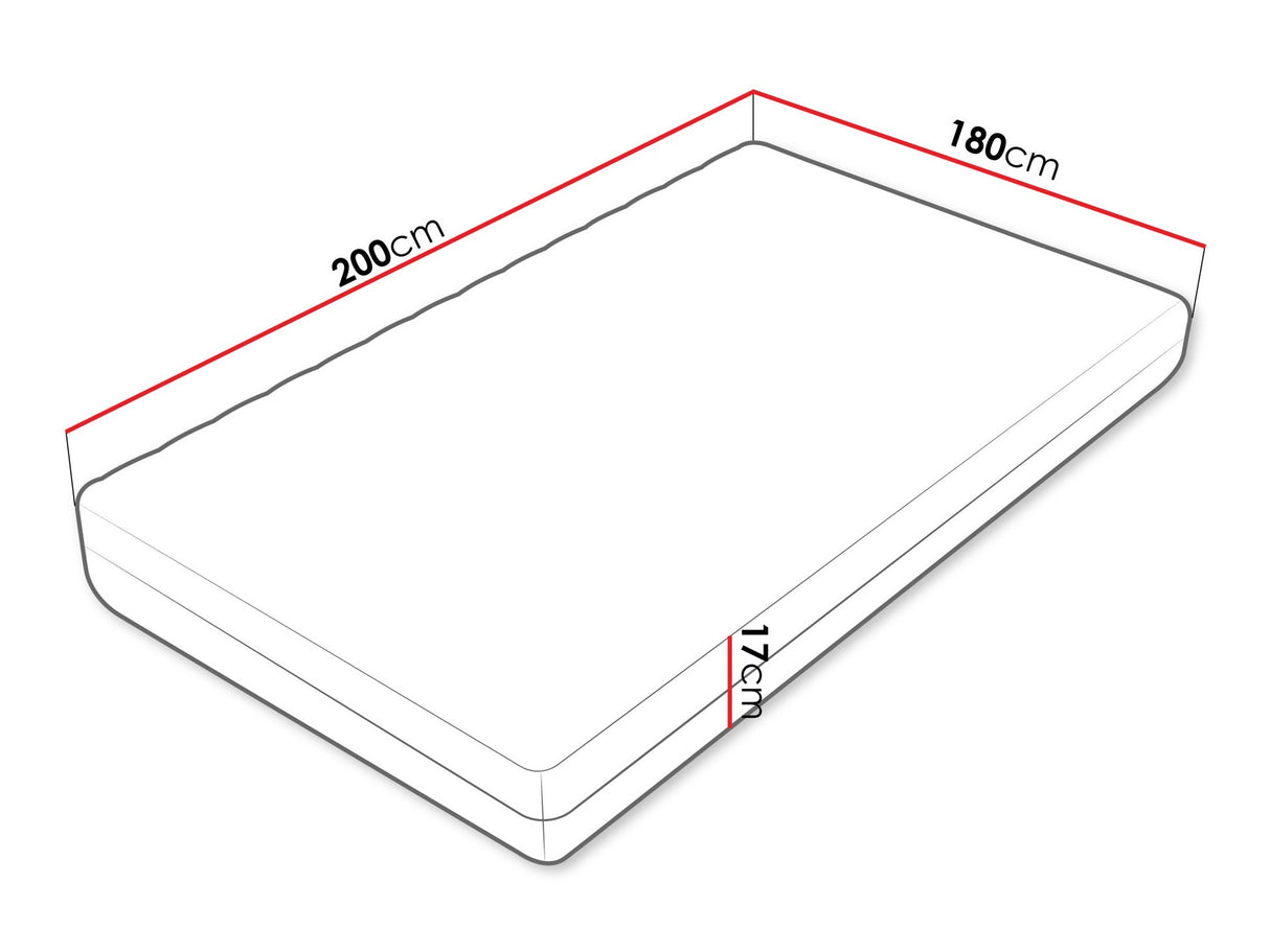 Matrac Unem 17, Méretek: 180 x 200 cm